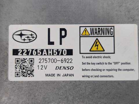 Foto 2ª: Centralita Motor ECU Subaru Forester EXECUTIVE 147CV 108KW (2013)