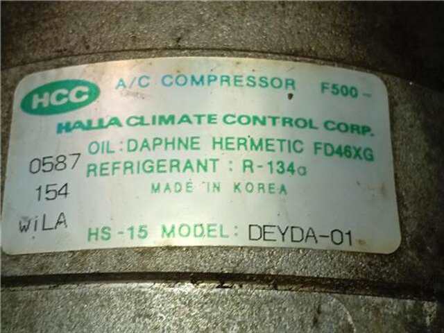 Foto 2ª: Compresor Aire Acondicionado Hyundai Matrix 1.5 CRDI GLS [1.5 LTR. - 60 KW CRDI CAT]
