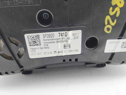 Foto 4ª: Cuadro de Instrumentos Seat Leon 1.6 TDI 115CV 85KW [DDYA] (2017)
