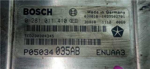 Centralita Motor ECU Chrysler PT Cruiser 2.2 CRD CATWALK CLASSIC [2.2 LTR. - 89 KW CRD CAT]