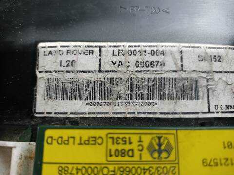 Foto 2ª: Cuadro de Instrumentos Land Rover Freelander E TARGA 112CV 82KW [204D3] (2002)