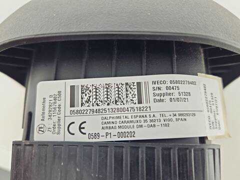 Foto 4ª: Airbag Delantero Izquierdo Iveco Daily NATURALPOWER 35S14 35C14 40C14 50C14 60C14 65C14 ... 136CV 100KW FURGONETA [F1CFA401C] (2021)
