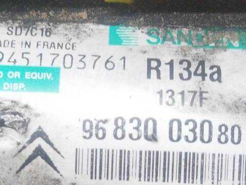 Compresor Aire Acondicionado Peugeot 407 1.6 HDI 110 6D9HZC 6D9HYC) 109CV