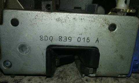 Foto 3ª: Cerradura Puerta Trasera Derecha Audi A4 1.9 TDI BERLINA 116CV 85KW [AJM] (2000)