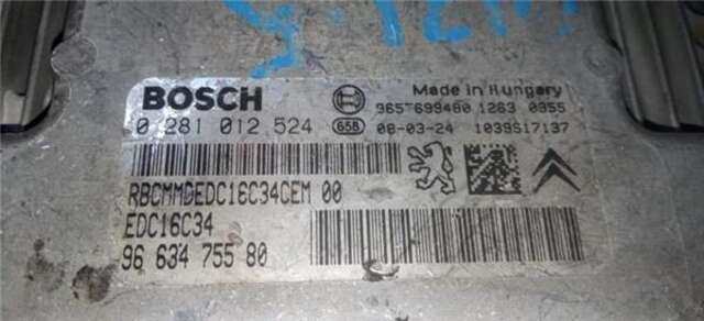 Centralita Motor ECU Citroen C3 1.4 HDI
