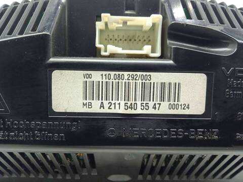 Foto 2ª: Cuadro de Instrumentos Mercedes Clase E 180 2.2 CDI CAT BERLINA 150CV 110KW [OM646961] (2005)