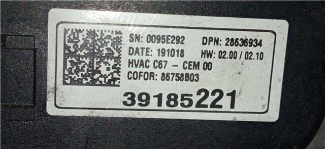 Foto 1ª: Mando Climatizador Opel Corsa 1.2 40 ANIVERSARIO [1.2 LTR. - 74 KW] [F12XEL-HMH]