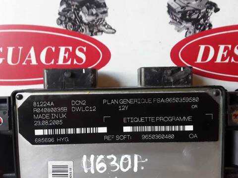 Foto 2ª: Centralita Motor ECU Citroen Berlingo 1.9 600 D NIVEAU A. FURG. 69CV (2012)