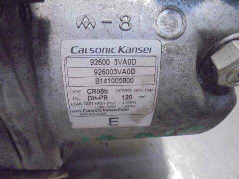 Foto 2ª: Compresor Aire Acondicionado Nissan Micra ACENTA 80CV 59KW [HR12] (2015)