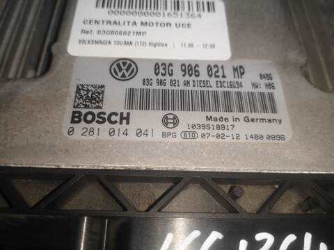 Foto 2ª: Centralita Motor ECU Volkswagen Touran BKD (2007)
