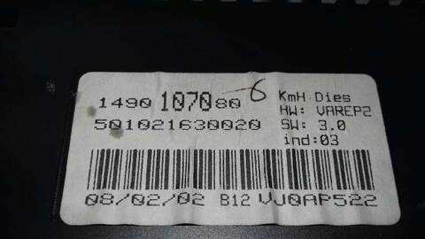 Foto 3ª: Cuadro de Instrumentos Citroen C8 2.0 HDI FAP CAT 107CV 79KW [RHT] (2002)