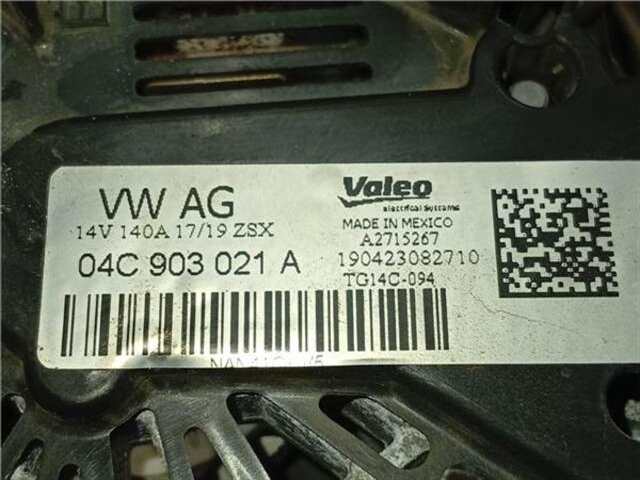 Foto 2ª: Alternador Volkswagen Tiguan 1.5 ADVANCE BMT [1.5 LTR. - 110 KW 16V TSI ACT]