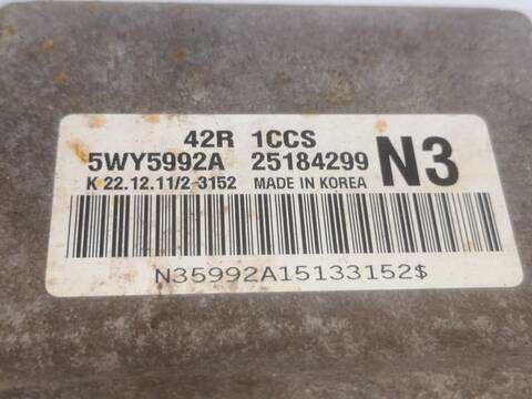 Foto 2ª: Centralita Motor ECU Chevrolet Aveo B12D1 HATCHBACK (2012)