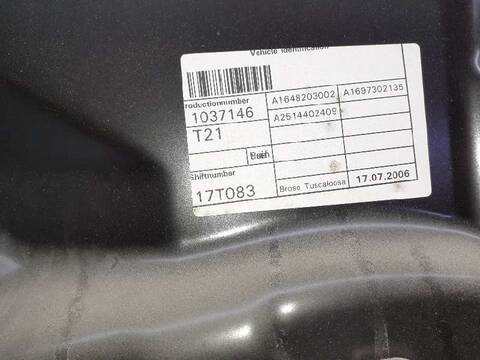 Foto 3ª: Elevalunas Manual Trasero Izquierdo Mercedes Clase R 280 R 350 CDI 4-MATIC 251.022) 224CV 165KW [OM642950] (2006)