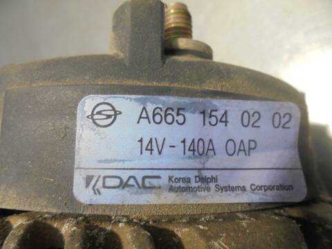 Foto 4ª: Alternador Ssangyong Kyron 200 XDI LIMITED 141CV 104KW [D20DT] (2007)