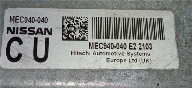 Centralita Motor ECU Nissan Juke 1.6 N-CONNECTA [1.6 LTR. - 86 KW 16V CAT]