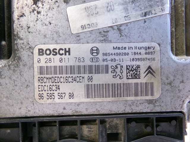 Foto 4ª: Centralita Motor ECU Peugeot 206 1.4 HDI [8HZ] (2005)