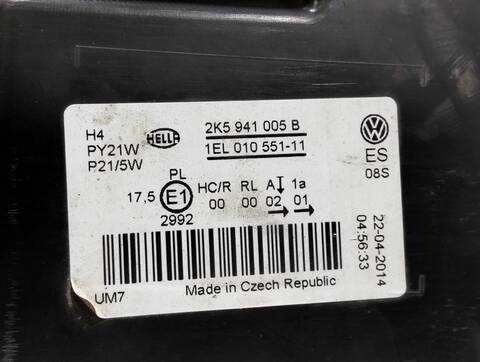 Foto 3ª: Faro Izquierdo Volkswagen Caddy 2.0 TDI 110CV (2010)