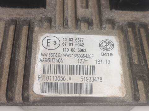 Centralita Motor ECU Fiat Punto 1.4 G III EVO 77CV 57KW 199) 350A1000
