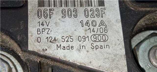 Foto 1ª: Alternador Volkswagen Golf 3.2 R32 [3.2 LTR. - 184 KW V6 24V (3189 CM3)] [BUB]