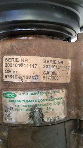 Foto 3ª: Compresor Aire Acondicionado Hyundai Terracan 2.9 D [D/J3] (2002)
