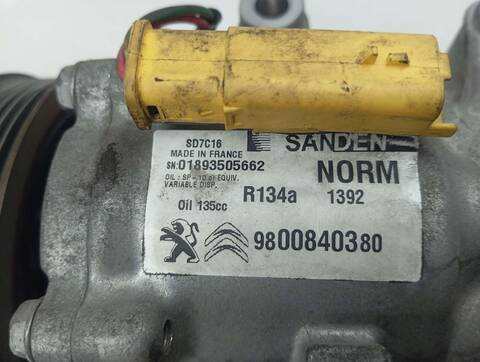 Foto 3ª: Compresor Aire Acondicionado Peugeot 508 STYLE 140CV 103KW [RHF] (2012)