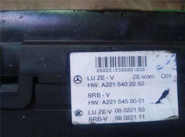 Caja Reles Fusibles Mercedes Clase S 220 3.0 S 320 CDI L (221.122) [3.0 LTR. - 173 KW CDI CAT]