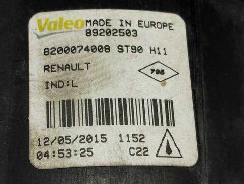 Foto 3ª: Faro Antiniebla Delantero Derecho Renault Megane 1.2 16V BERLINA 116CV 85KW III BERLINA 5 P [H5F A4] (2015)