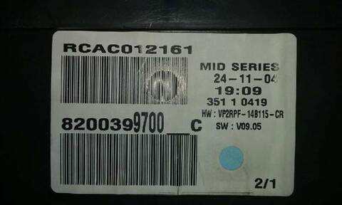 Foto 3ª: Cuadro de Instrumentos Renault Megane 1.9 DCI DIESEL 120CV 88KW FAMILIAR II FAMILIAR [F9Q800] (2005)