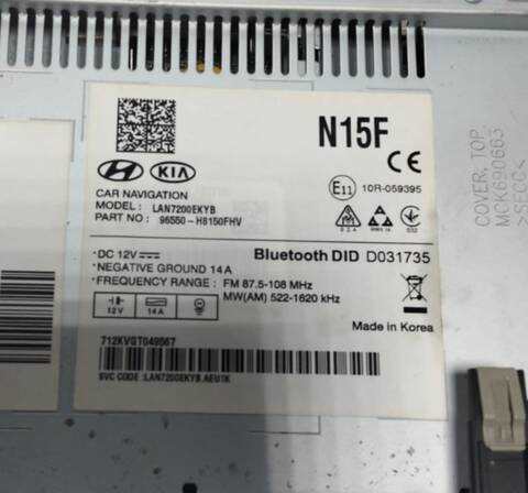 Foto 2ª: Sistema GPS Kia Stonic D4FB (2018)