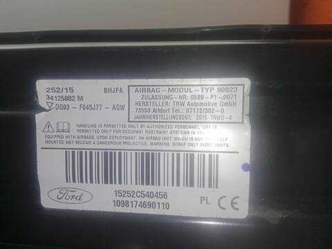 Foto 3ª: Airbag Delantero Izquierdo Ford Mondeo 2.0 TDCI HATCHBACK 150CV 110KW [T7CA,T7CC,T7CD,T7CE,T7CF,T7CN,T7CP,T7CQ] (2015)