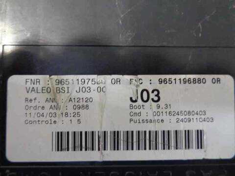 Foto 4ª: Centralita Confort BSI Peugeot 307 2.0 HDI FAP CAT 107CV 79KW [RHS] (2003)