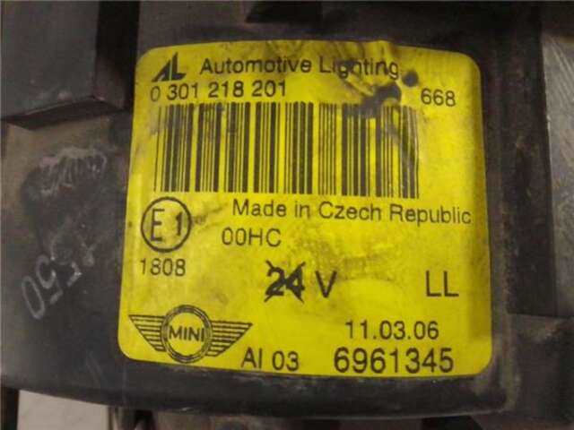 Foto 3ª: Faro Izquierdo Bmw Mini 1.6 16V (90 CV) [W10B16A]