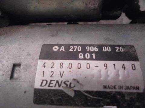 Foto 3ª: Motor de Arranque Mercedes Clase A 140 A 180 CDI BLUEEFFICIENCY 176.012) 109CV 80KW [OM607951] (2013)