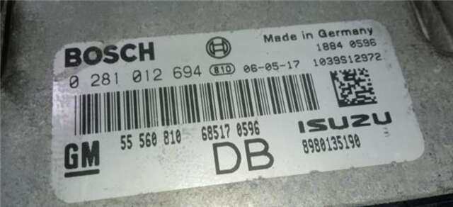 Centralita Motor ECU Opel Astra 1.7 CDTI