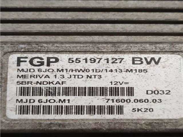 Foto 2ª: Centralita Motor ECU Opel Meriva 1.3 CDTI [Z 13 DT]