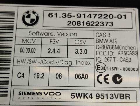 Foto 4ª: Centralita Motor ECU Bmw Serie 1 114 118D BERLINA 143CV 105KW [N47D20A] (2008)