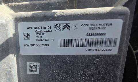 Foto 2ª: Centralita Motor ECU Peugeot 208 STYLE 82CV 60KW (2019)