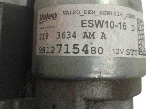 Foto 3ª: Motor de Arranque Peugeot 3008 1.2 THP/ PURETECH 130 MRHNSM MRHNSU MRHNSJ MRHNYW ... (2016)