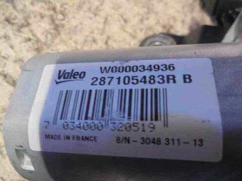 Foto 2ª: Motor Limpia Trasero Renault Clio 1.5 DCI DIESEL FAP 90CV 66KW [K9K B6] (2014)