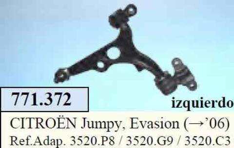 Brazo Suspension Delantero Izquierdo Citroen Jumpy 136CV 100KW