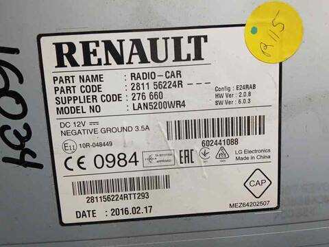 Foto 3ª: Sistema GPS Dacia Sandero STEPWAY 90CV 66KW [H4B408] (2016)