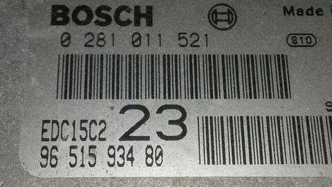 Foto 3ª: Centralita Motor ECU Citroen Xsara 2.0 HDI CAT RHY - DW10TD) PICASSO 90CV 66KW (2004)