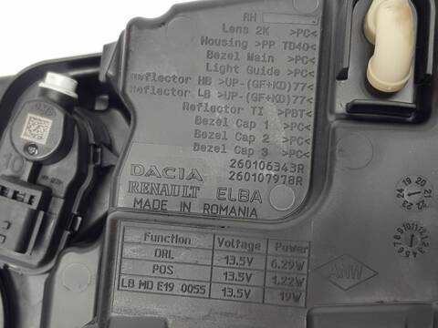 Foto 3ª: Faro Derecho Dacia Sandero STEPWAY EXTREME GO (2022)