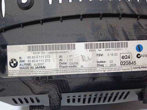 Foto 4ª: Pantalla Multifuncion Bmw Serie 5 518 525 I BERLINA 218CV 160KW [N52B25A] (2006)