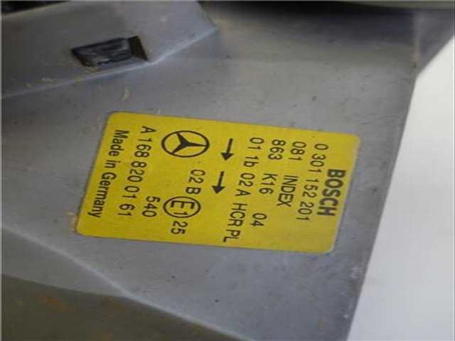 Foto 3ª: Faro Izquierdo Mercedes Clase A 140 1.4 140 168.031) 82CV 60KW [M 166.940] (1998)