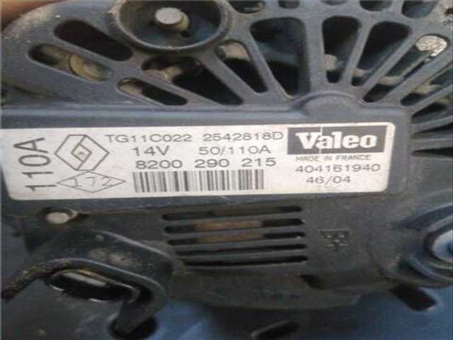 Foto 4ª: Alternador Renault Scenic 1.9 DYNAMIQUE [1 9 LTR. - 81 KW DCI DIESEL FAP CAT] 110CV JM) 2003 )