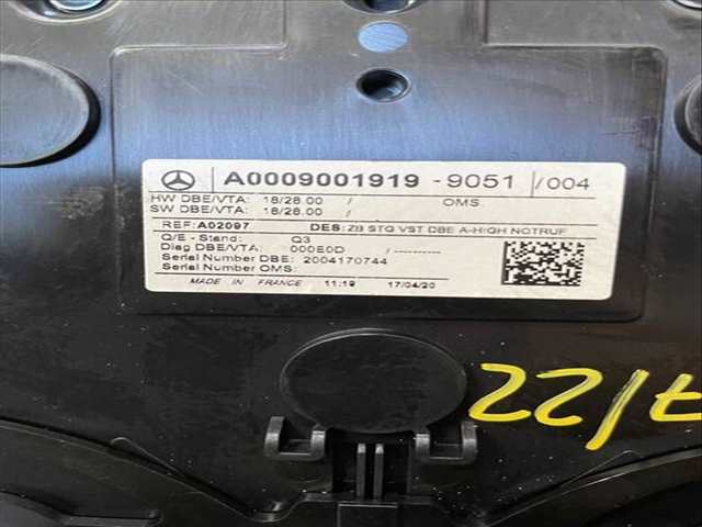 Foto 2ª: Luz Interior Mercedes Clase A 140 A 180 BLUEEFFICIENCY 176.042) 109CV (2012)