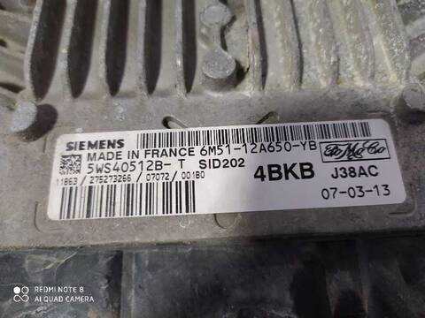 Foto 2ª: Centralita Motor ECU Ford Focus AMBIENTE D) BERLINA 116CV 85KW [KKDA] (2007)
