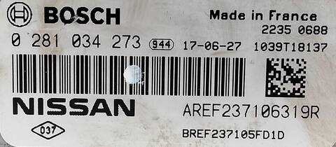 Foto 2ª: Centralita Motor ECU Nissan Micra K9K628 (2017)